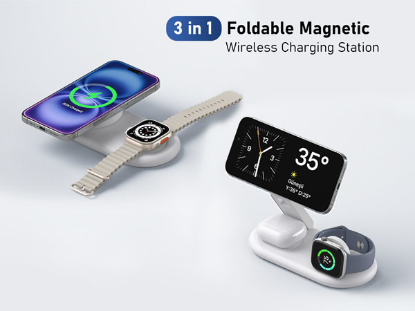 3 in 1 wireless charger stand