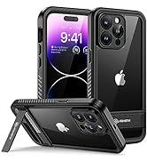 Lanhiem for iPhone 14 Pro Max Case with Kickstand, IP68 Waterproof Dustproof Built-in Screen Prot...