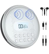 ARAFUNA Portable CD Player Rechargeable with Speakers AUX for Car, Home | Music Player with Anti-...