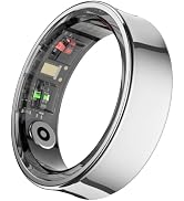 Smart Ring 3 with AI, Ultra-Thin Fitness & Sleep Tracker Ring (Silver, 8) | Family Mode, Women's ...