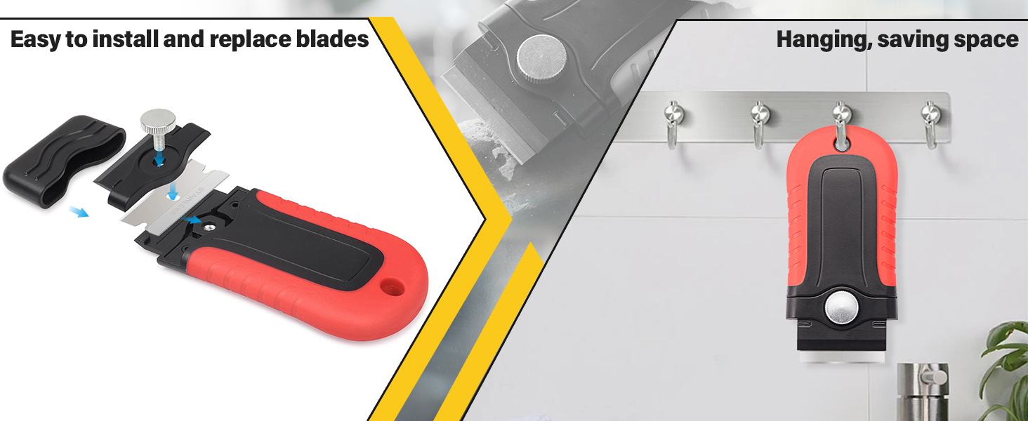 craper Tool for Removing Label, Registration Sticker, Tint, Grease