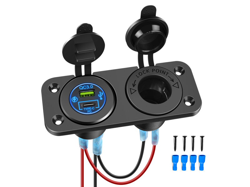 charger and cigar lighter socket