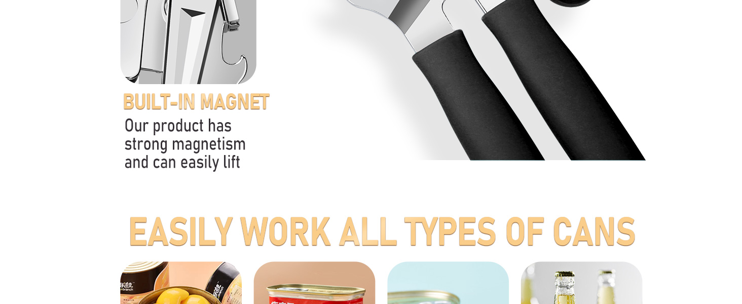 stainless steel can opener