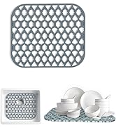 SAMSIER Sink Protectors for Kitchen Sink, Kitchen Sink Accessory - Silicone Mats Grid for Stainle...