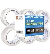 JARLINK Clear Packing Tape (6 Rolls), Heavy Duty Packaging Tape for Shipping Packaging Moving Sea...