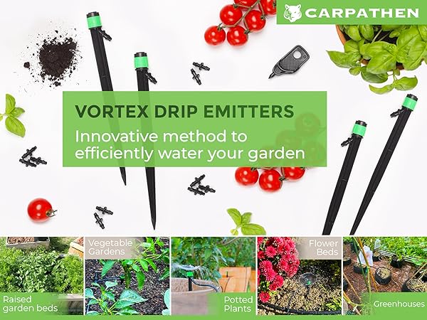 Carpathen Drip Irrigation Emitters Vortex - 1/4 Drip Emitters