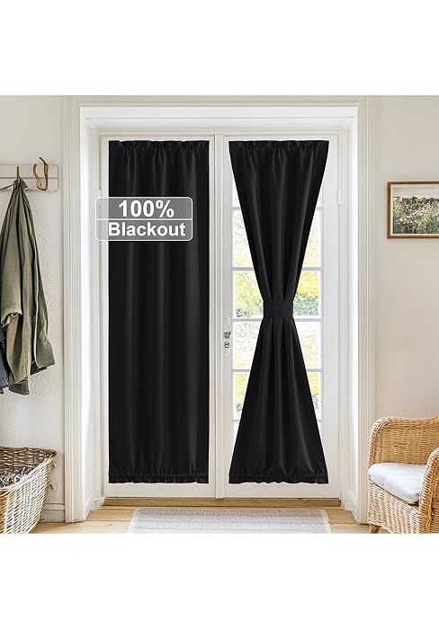 blackout door curtain