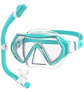 Kids Snorkel Mask, Snorkel Set for Age 4-14 Snorkeling Gear for Childs Youth Boys Girls Junior An...