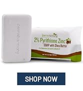 Dermaharmony 2% Pyrithione Zinc Shea Butter Bar Soap for Seborrheic Dermatitis and Dandruff (3.7 oz)