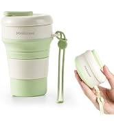 Mmkszaee Collapsible Silicone Water Bottle, Leakproof for Travel Camping | Reusable Foldable Wate...
