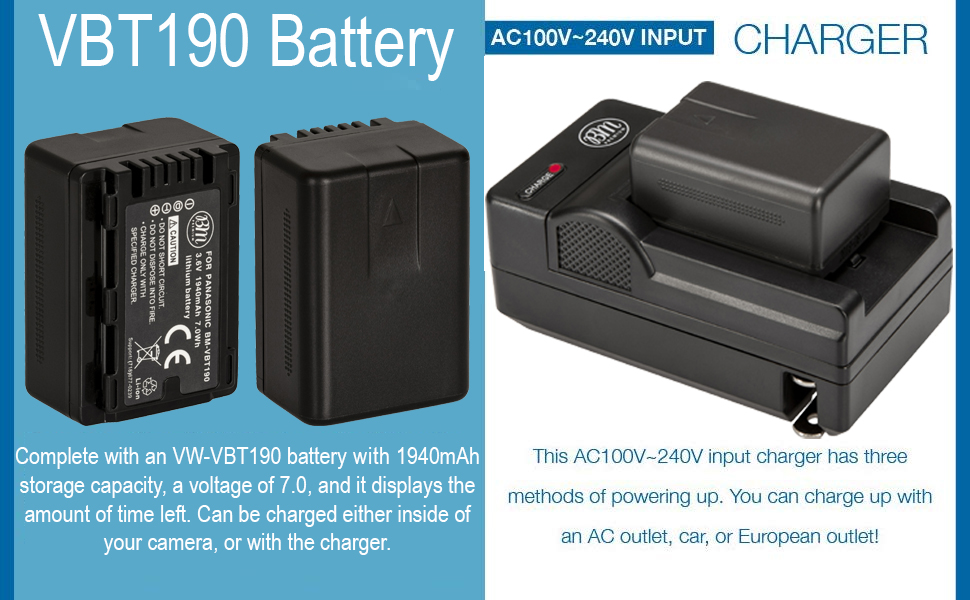 VW-VBT190 Batteries