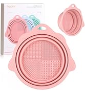 Foldable Silicone Makeup Brush Cleaner Bowl - Etercycle Portable Cleaning Tool for Brushes, Powde...