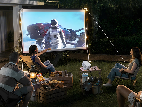 movie projector for outdoor use