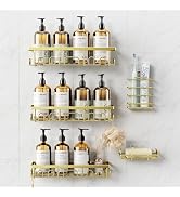 Deyhoc Shower Caddy, 5 Pack Shower Shelves for Inside Bathroom, Rustproof Adhesive Bathroom Organ...