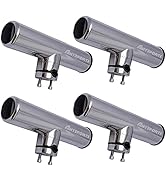 AMYSPORTS Rail Mount Rod Clamp Holders Boat Clamp Holders Rod Stainless Steel Fishing Rods Holder...