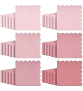 durony 150 Pack Scalloped Napkins 5 x 5 Inch Disposable Paper Napkins Gradient Color Napkins with...