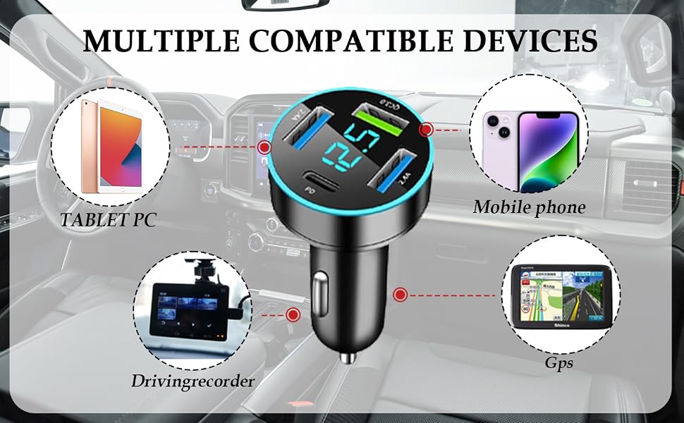 4-in-1 Fast Car Charger