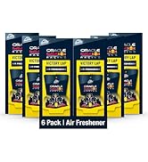 Armor All Podium Series Hanging Car Air Freshener, Logo Car, Victory Lap Scent (Pack of 6)