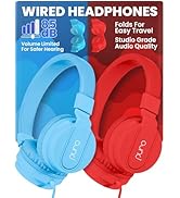 Puro Sound Labs Wired Headphones for Kids - Volume-Limiting, Adjustable Mic & Compatible with Sma...