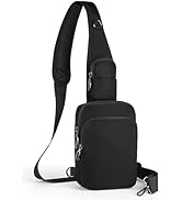 Keanoo Sling Bag, Crossbody Bag with Zipper Lock, RFID & Water Resistant for Women and Men Small ...