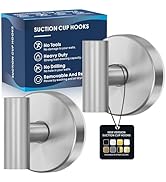 Suction Cup Hooks for Shower,Heavy Duty Shower Hooks for Inside Shower,No Drill Wall Mounted Towe...