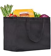 1 Pack Canvas Shopping Bags for Groceries, Holds 60 lbs Heavy Duty Reusable Canvas Grocery Bag, 8...