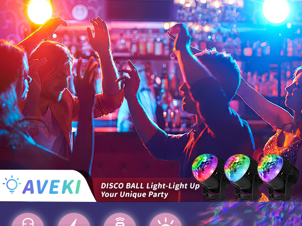 Party Lights with Remote DJ Lighting