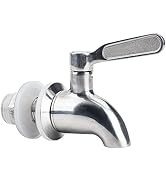 Stainless Steel Spigot for Beverage Dispenser, Water Dispenser Replacement Part, Outdoor Water Fa...