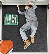 Golener Oil Spill Mat - 64”x64” Garage Floor Mat for Under Car, Rubber Floor Mats, Absorbent Oil ...
