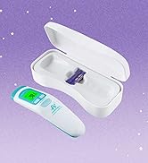 Amplim Non-Contact Digital Temporal Thermometer for Kids & Adults - No-Touch, Touchless - Premium...