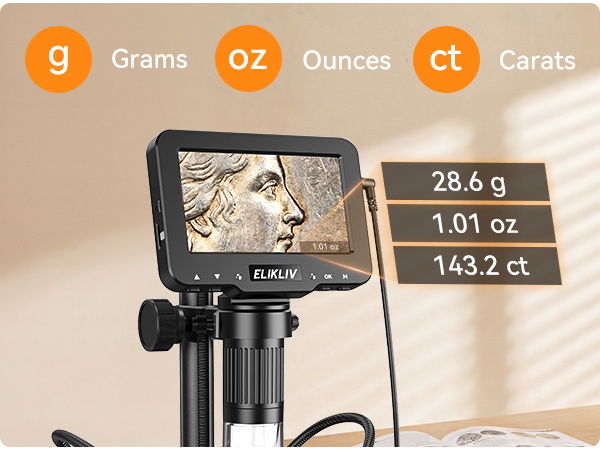 Elikliv Microscope with Weighing Scale