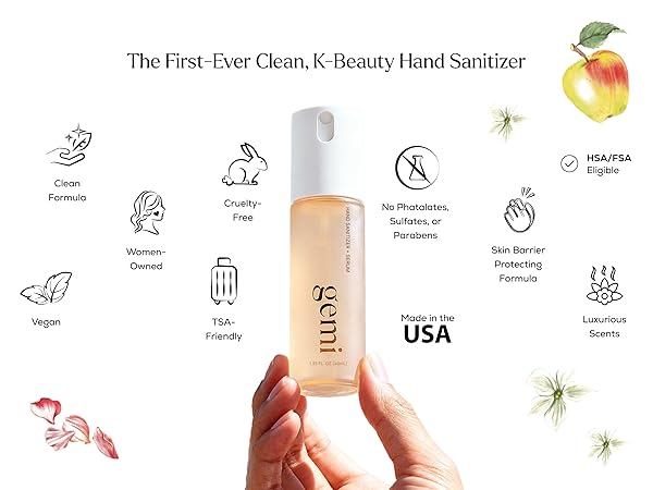 the first ever clean k-beauty hand sanitizer