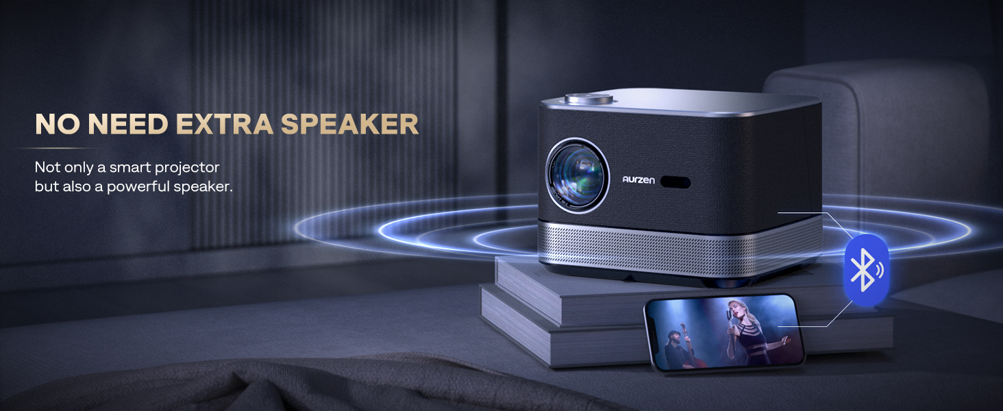 Bluetooth wifi projector