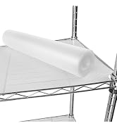 Janeart Roll Wire Shelf Liner: 15" x 144" Clear Shelf Liners for Wire Shelving - Translucent Plas...