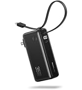 EF ECOFLOW Rapid 3-in-1 Portable Charger, 10,000mAh Power Bank with Built-in USB-C Cable and Fold...