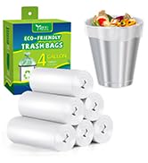 clear 4 gallon trash bags