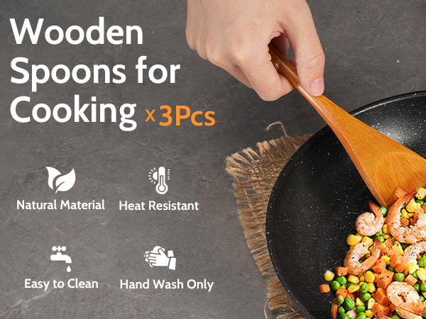 wooden spoons for cooking