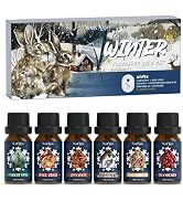 SoulOrigin Winter Essential Oils Set, Fragrance Oil Gift Set for Oil Diffusers, Scented Oils for ...