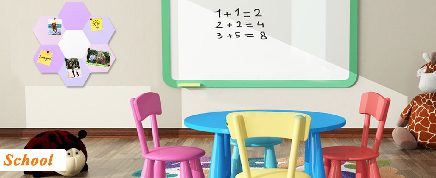 DIY Hexagon Bulletin Board Pin Board