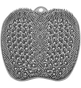 BESKAR Shower Foot Scrubber XL Larger Size Mat with Non-Slip Suction Cups - Cleans, Smooths, Exfo...