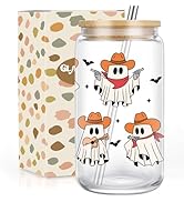 GSPY Cowboy Ghost Cup, Spooky Halloween Gifts for Women, Men - Cute Western Cowgirl Tumbler, 16 o...