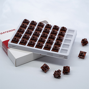 GATERON Phantom Yellow Brown Red Blue Switches Linear 3 Pins Pre Lubed RGB for MXMechanical Keyboard