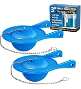 3-Inch Toilet Flapper Replacement Kit Compatible with Gerber 99-788, Fits Most 3" Toilet Tank, Hi...
