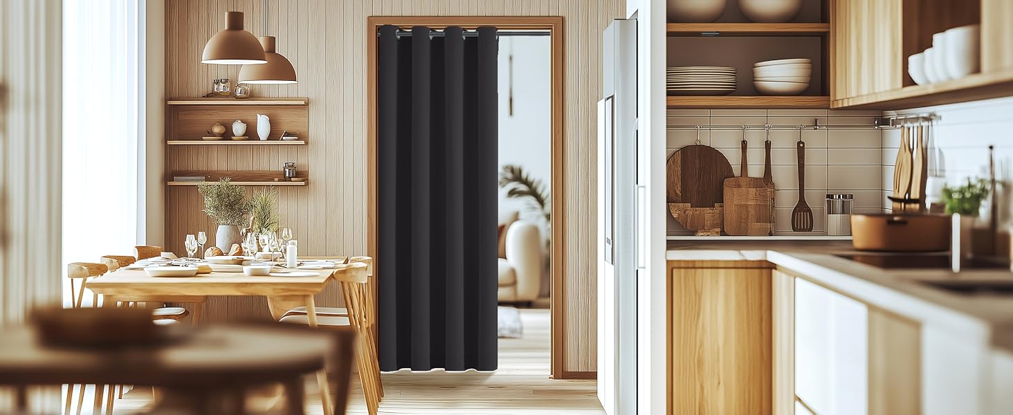 door curtain door Curtains blackout single curtain panel drapes