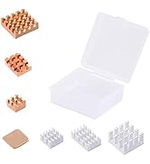 DVOZVO Raspberry Pi Heatsink Cooler Kit, 3pcs Aluminum Heatsinks & 4pcs Copper Heatsinks Cooler C...
