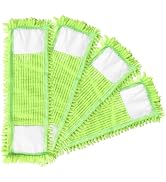 4Pcs Mop Head Replacement Cloth Soft Flat Mop Refill Pads Water Absorption Mop Pads Accessories f...