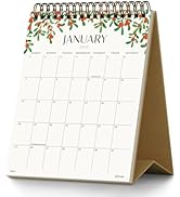 Jotsome Small Desk Calendar 2026-2027, 18 Months Standing Flip Calendar (6"x7.5") from Jan 2026 t...