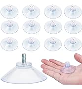 AccEncyc Suction Cup 40 mm Glass Suction Pads Clear PVC Sucker Pads Suction Holder Without Hooks ...