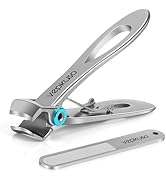 Nail Clippers for Men – Vepkuso Toenail Clippers for Thick Toenails for Seniors Wide Jaw Large Pr...