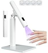 Mini UV Light for Nails,Handheld LED Flash Cure Lamp for Gel X Polish, Portable Uv Pen Light for ...